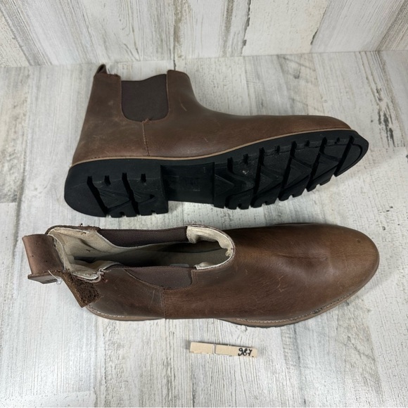 Line of Trade Men's Shoe Size 13 Brown Leather The Foundation Chelsea Boots #987 - Picture 15 of 15